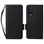 OnePlus Nord CE4 Lite 5G / Oppo K12x 5G (Kina) fodral med handledsrem litchitextur PU-läder plånboksfodral