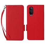 OnePlus Nord CE4 Lite 5G / Oppo K12x 5G (Kina) fodral med handledsrem litchitextur PU-läder plånboksfodral