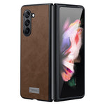 SULADA til Samsung Galaxy Z Fold6 5G etui PU-læderbelagt TPU+PC sammenfoldeligt telefoncover