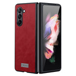 SULADA til Samsung Galaxy Z Fold6 5G etui PU-læderbelagt TPU+PC sammenfoldeligt telefoncover