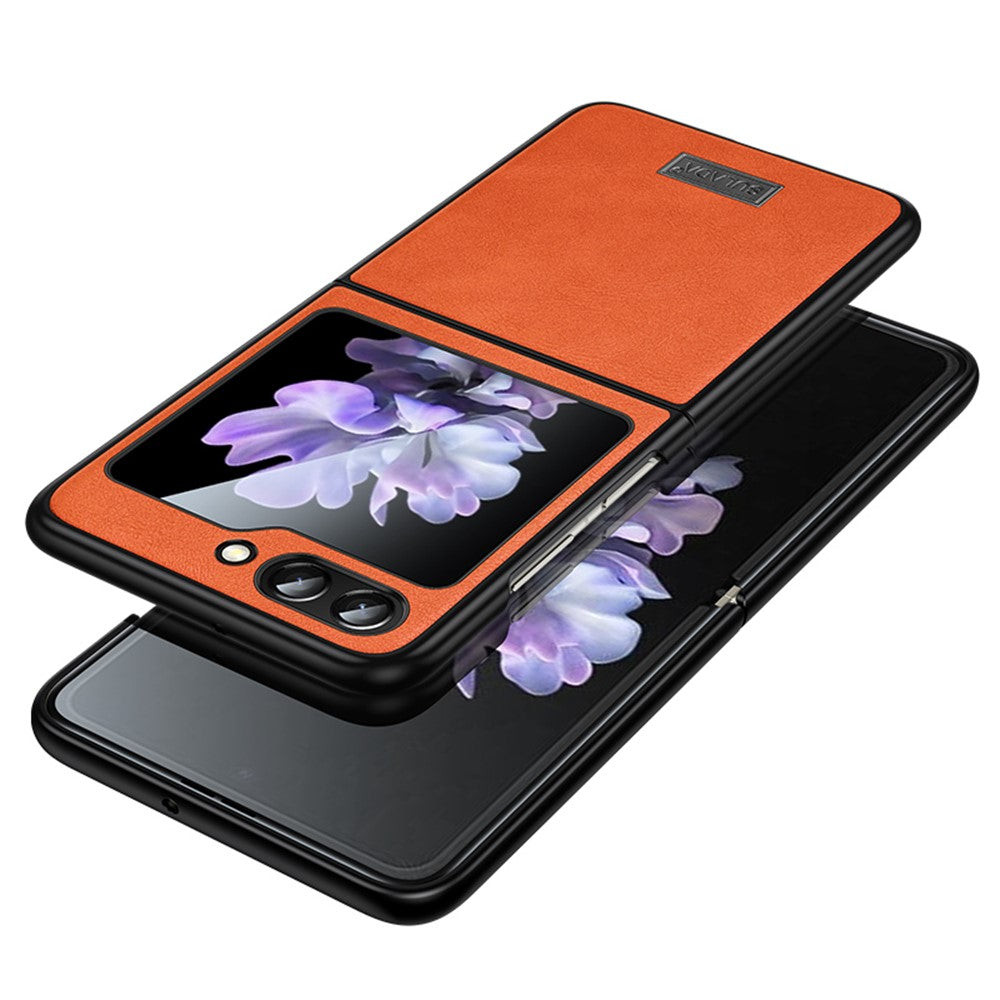SULADA For Samsung Galaxy Z Flip7 FE 5G / Z Flip6 5G Case PU Leather+TPU+PC Back Phone Cover