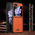 SULADA For Samsung Galaxy Z Flip7 FE 5G / Z Flip6 5G Case PU Leather+TPU+PC Back Phone Cover