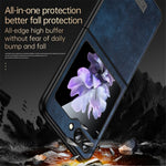 SULADA For Samsung Galaxy Z Flip7 FE 5G / Z Flip6 5G Case PU Leather+TPU+PC Back Phone Cover