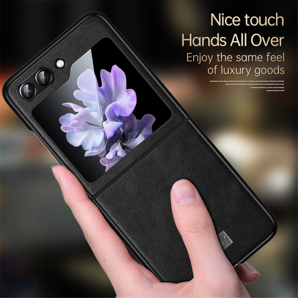 SULADA For Samsung Galaxy Z Flip7 FE 5G / Z Flip6 5G Case PU Leather+TPU+PC Back Phone Cover