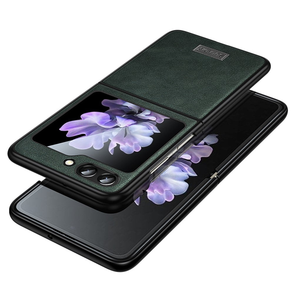 SULADA For Samsung Galaxy Z Flip7 FE 5G / Z Flip6 5G Case PU Leather+TPU+PC Back Phone Cover