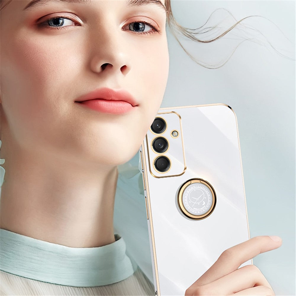 XINLI For Samsung Galaxy M55 5G / C55 5G / F55 5G Case Ring Kickstand TPU Phone Cover