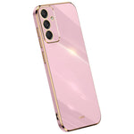 XINLI For Samsung Galaxy M55 5G / C55 5G / F55 5G Case TPU Phone Cover Electroplating Frame