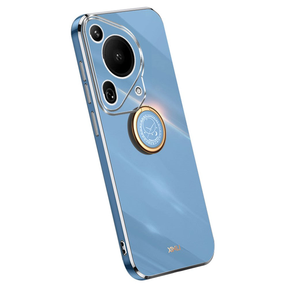 XINLI For Huawei Pura 70 Ultra Case Kickstand Electroplating TPU Phone Cover