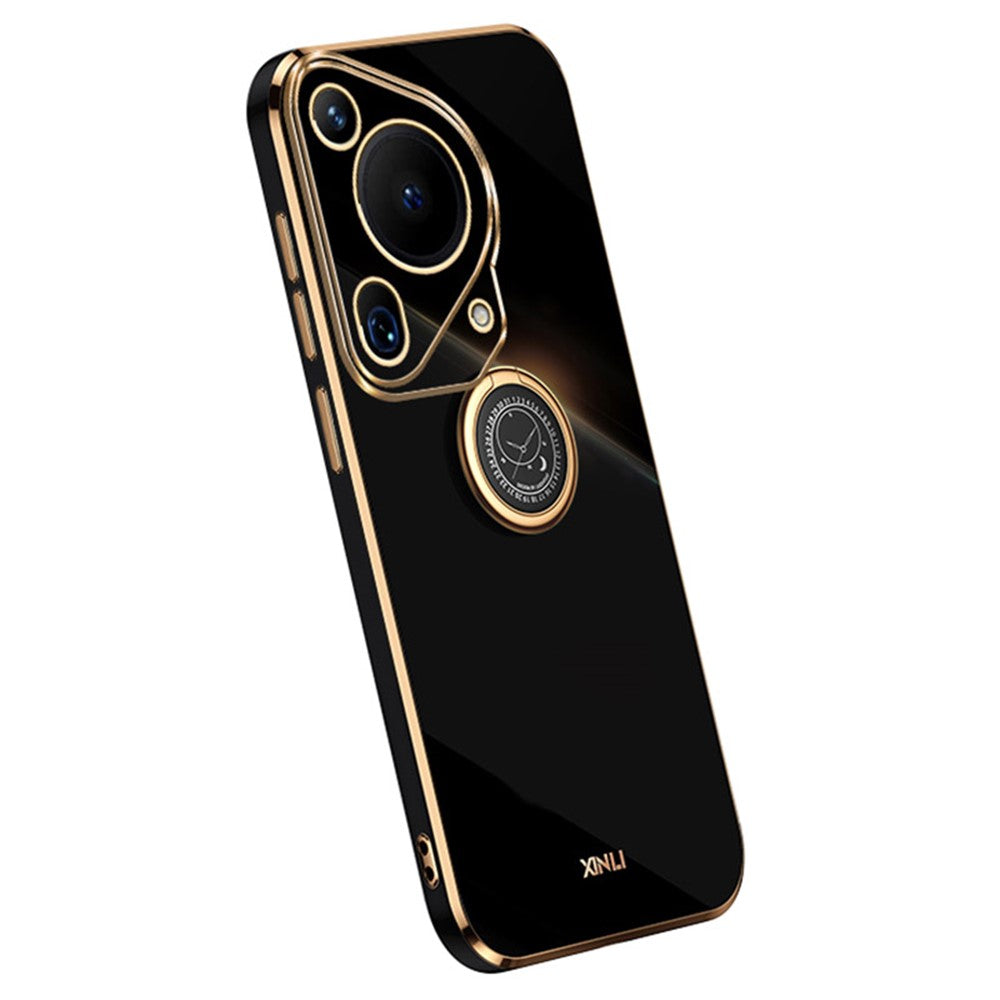 XINLI For Huawei Pura 70 Ultra Case Kickstand Electroplating TPU Phone Cover