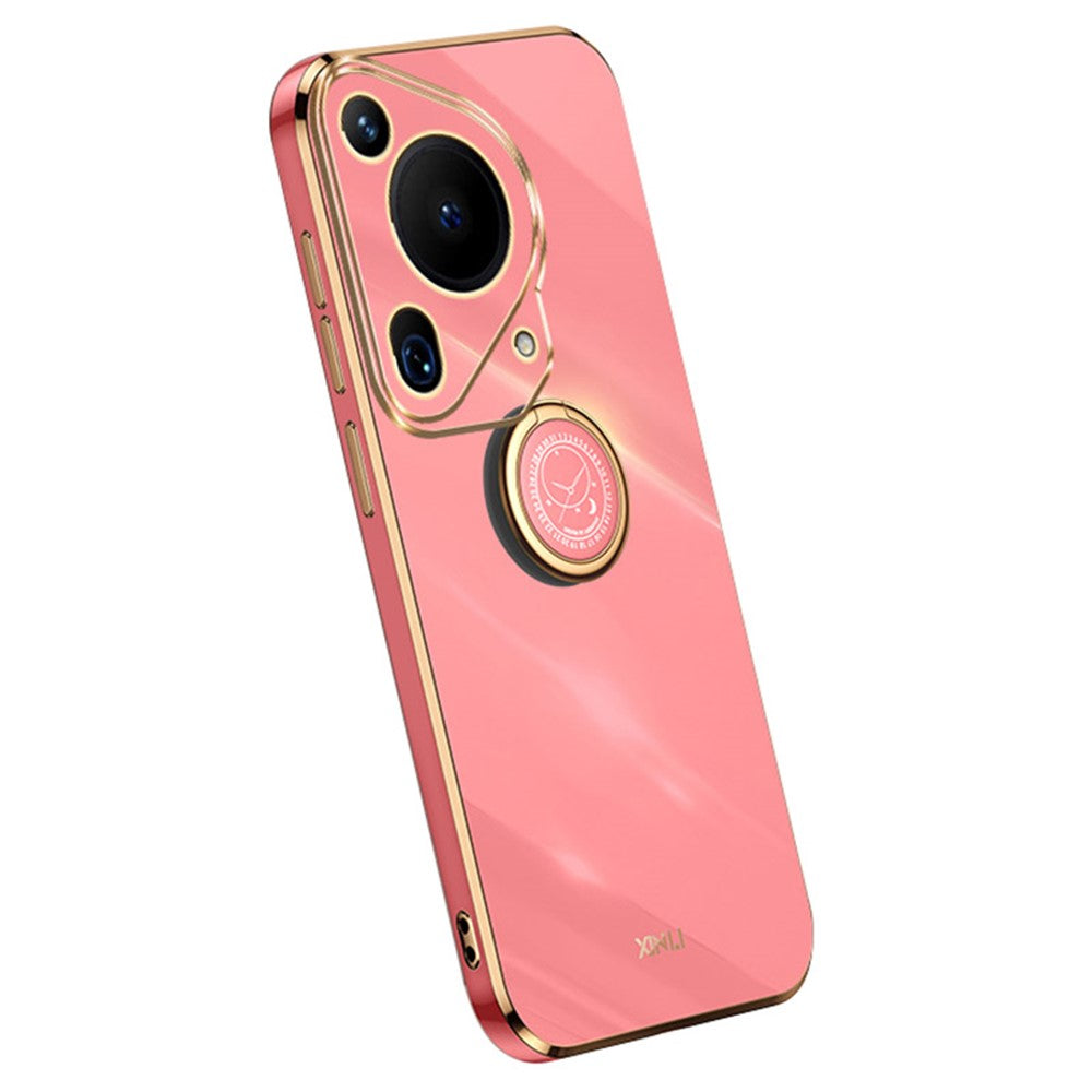 XINLI For Huawei Pura 70 Ultra Case Kickstand Electroplating TPU Phone Cover