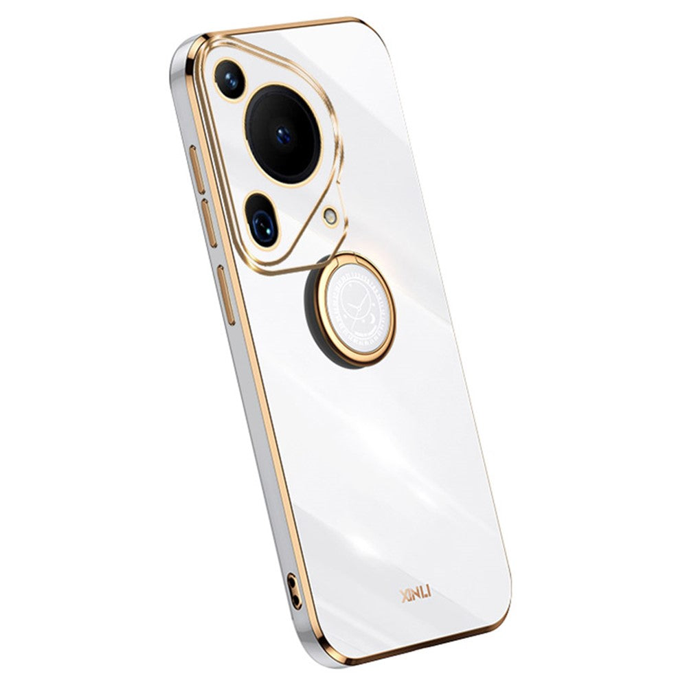XINLI For Huawei Pura 70 Ultra Case Kickstand Electroplating TPU Phone Cover