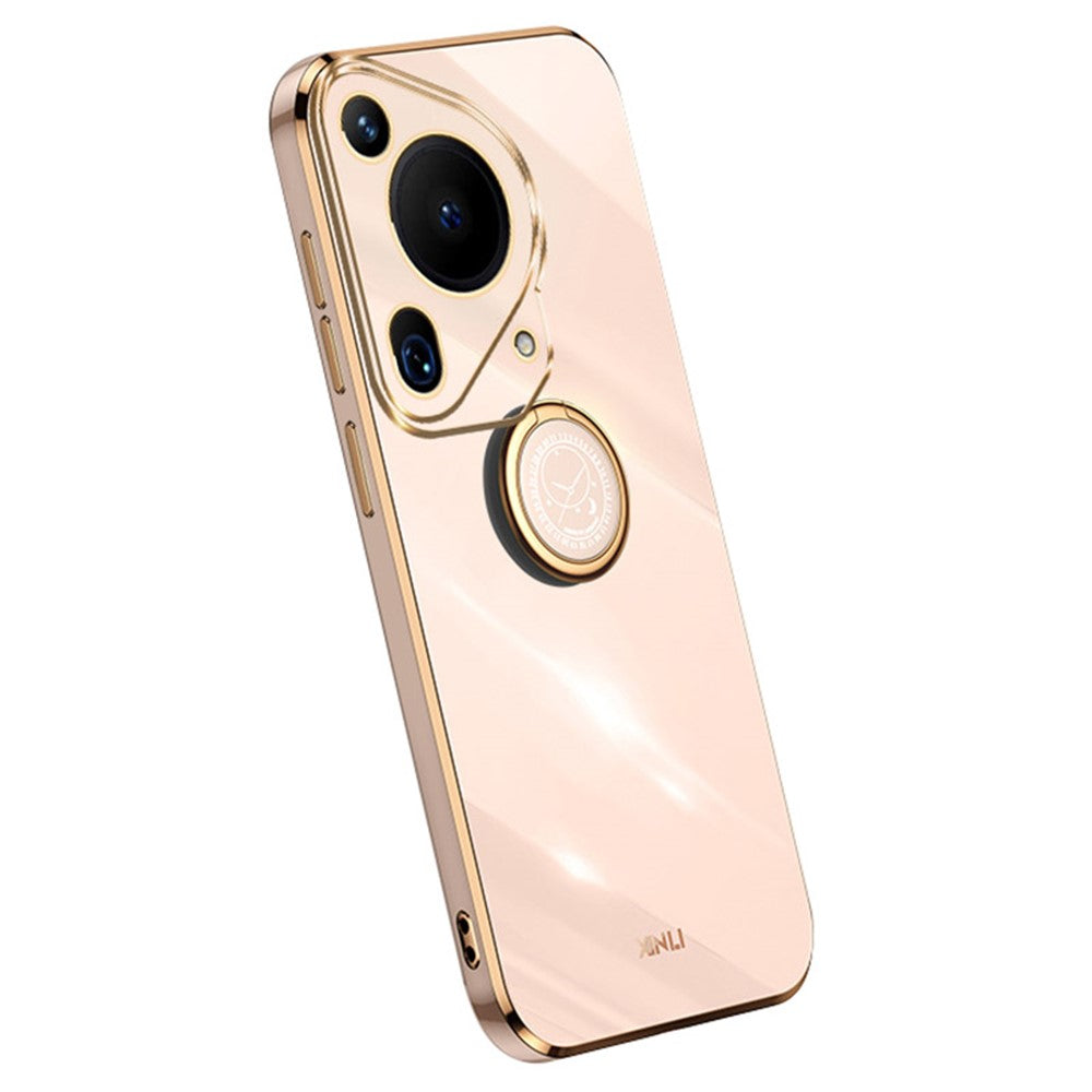 XINLI For Huawei Pura 70 Ultra Case Kickstand Electroplating TPU Phone Cover
