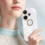 XINLI For Xiaomi Redmi Turbo 3 5G / Poco F6 5G Electroplated Case Soft TPU Cover with Kickstand