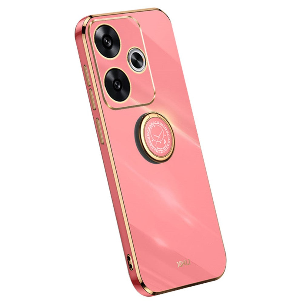 XINLI For Xiaomi Redmi Turbo 3 5G / Poco F6 5G Electroplated Case Soft TPU Cover with Kickstand