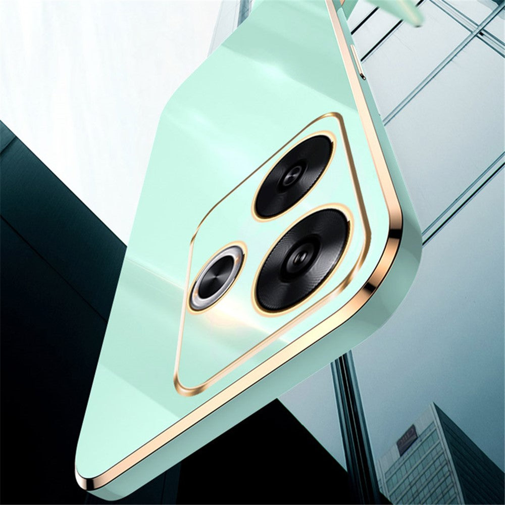 XINLI For Xiaomi Redmi Turbo 3 5G / Poco F6 5G Case TPU Phone Cover Electroplating Edge