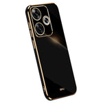 XINLI For Xiaomi Redmi Turbo 3 5G / Poco F6 5G Case TPU Phone Cover Electroplating Edge