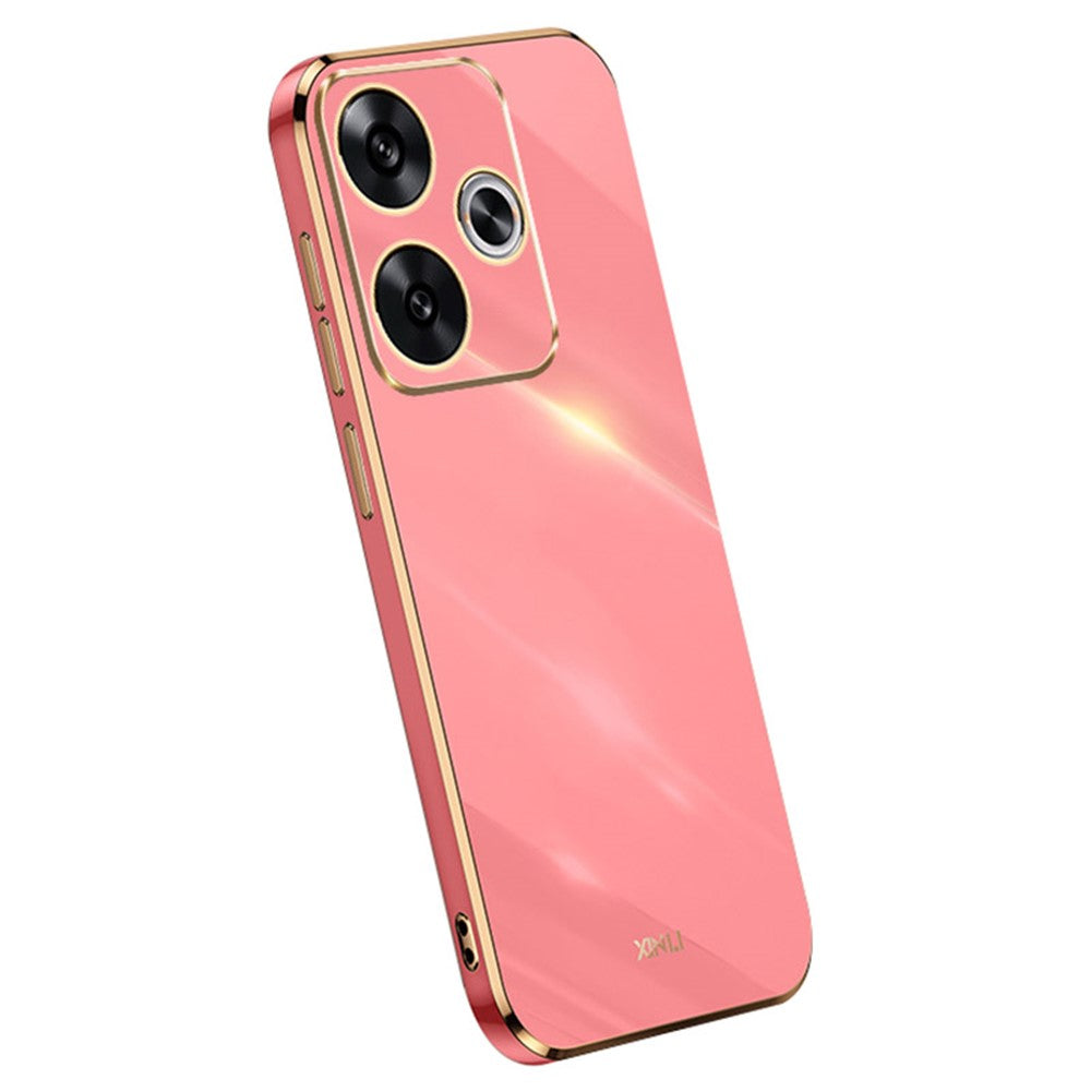 XINLI For Xiaomi Redmi Turbo 3 5G / Poco F6 5G Case TPU Phone Cover Electroplating Edge
