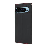 For Google Pixel 9 Pro XL Case Litchi Texture Genuine Cow Leather Phone Cover