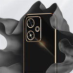 XINLI For Honor Play 50 Case TPU Soft Phone Cover Electroplating Gold Border