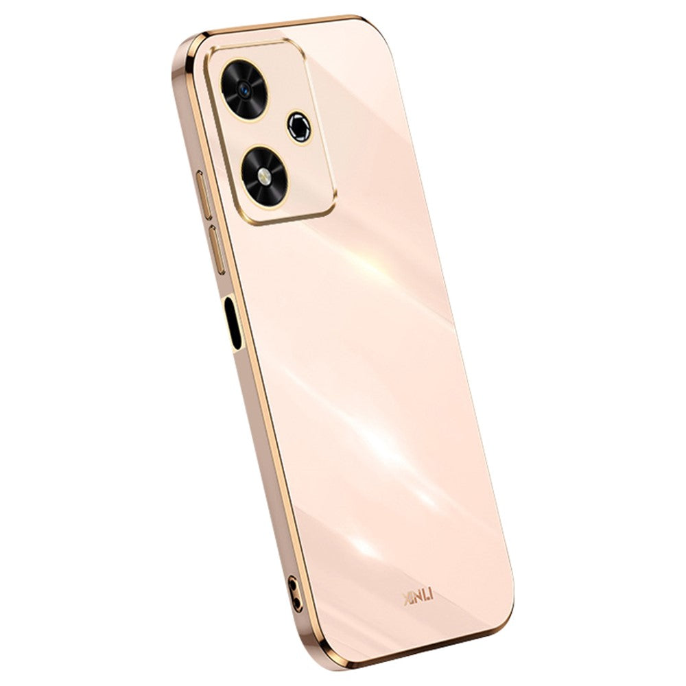 XINLI For Honor Play 50 Case TPU Soft Phone Cover Electroplating Gold Border