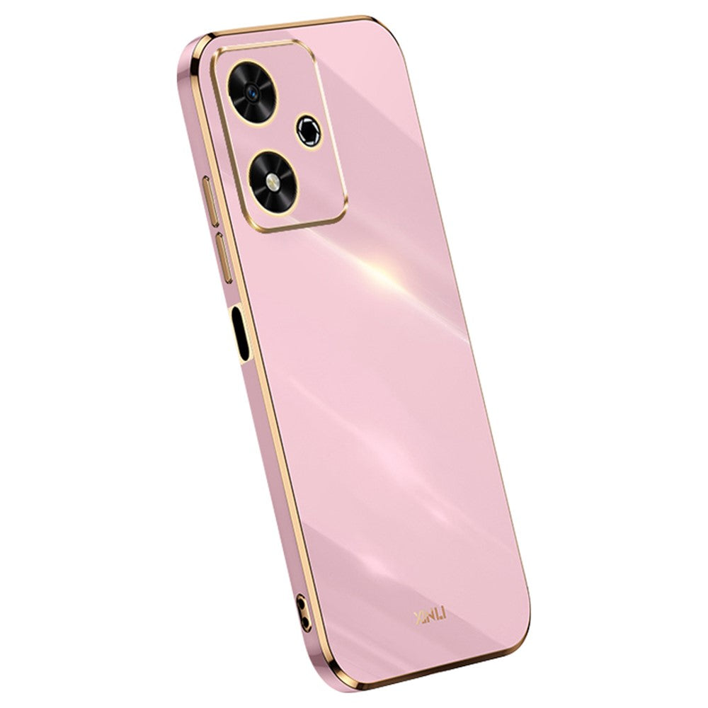 XINLI For Honor Play 50 Case TPU Soft Phone Cover Electroplating Gold Border