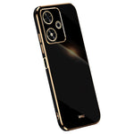 XINLI For Honor Play 50 Case TPU Soft Phone Cover Electroplating Gold Border
