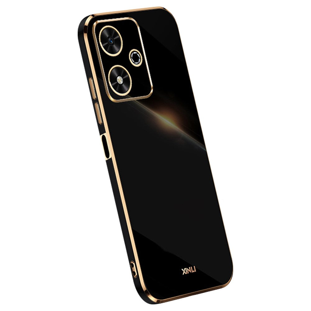 XINLI For Honor Play 50 Case TPU Soft Phone Cover Electroplating Gold Border
