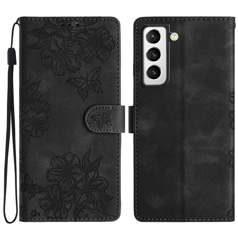For Samsung Galaxy S22+ 5G Phone Case PU Leather Wallet Pattern Imprinted Cover