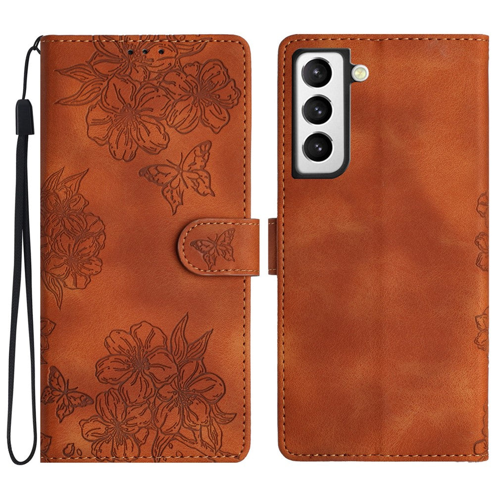 For Samsung Galaxy S22+ 5G Phone Case PU Leather Wallet Pattern Imprinted Cover