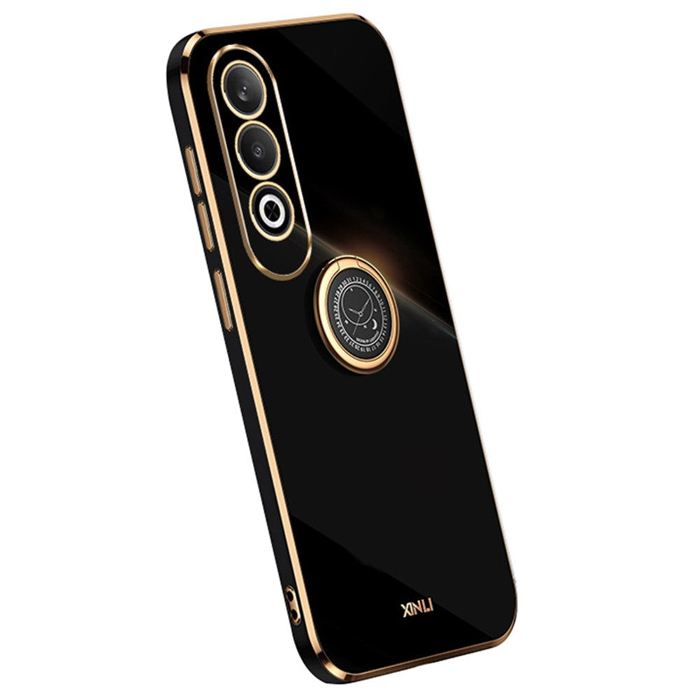 XINLI För Oppo K12 Skal TPU mobilskydd Roterbar Ringhållare