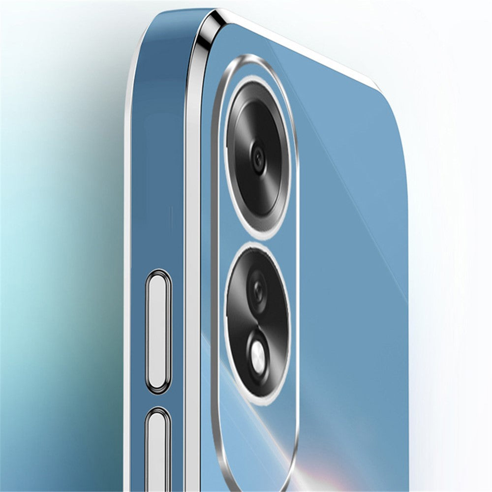 XINLI For Oppo A60 4G Case Kickstand Electroplating Gold Edge TPU Phone Cover