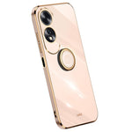 XINLI For Oppo A60 4G Case Kickstand Electroplating Gold Edge TPU Phone Cover