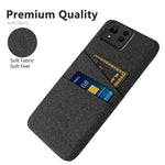 For Asus Zenfone 11 Ultra 5G Case Cloth Texture Anti-Scratch Phone Cover with Card Slots