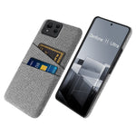 For Asus Zenfone 11 Ultra 5G Case Cloth Texture Anti-Scratch Phone Cover with Card Slots