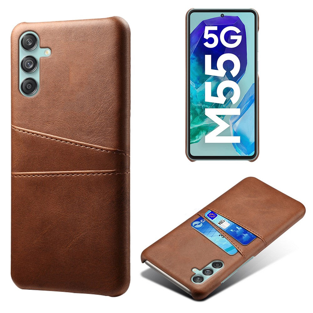 For Samsung Galaxy M55 5G / C55 5G / F55 5G Case Card Holder Leather+PC Phone Cover