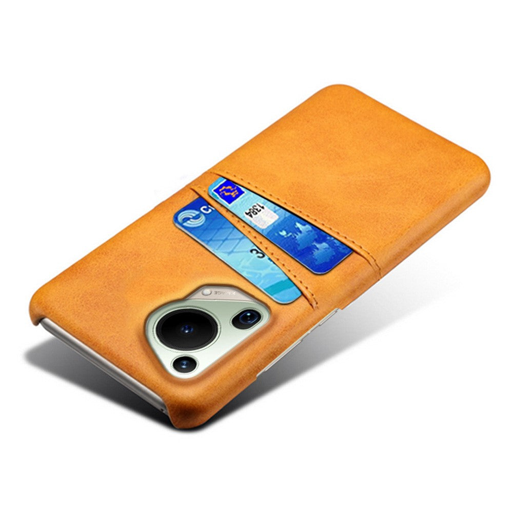 For Huawei Pura 70 Ultra Case with Dual Card Slots PU Leather + Hard PC Shell Ultra Thin