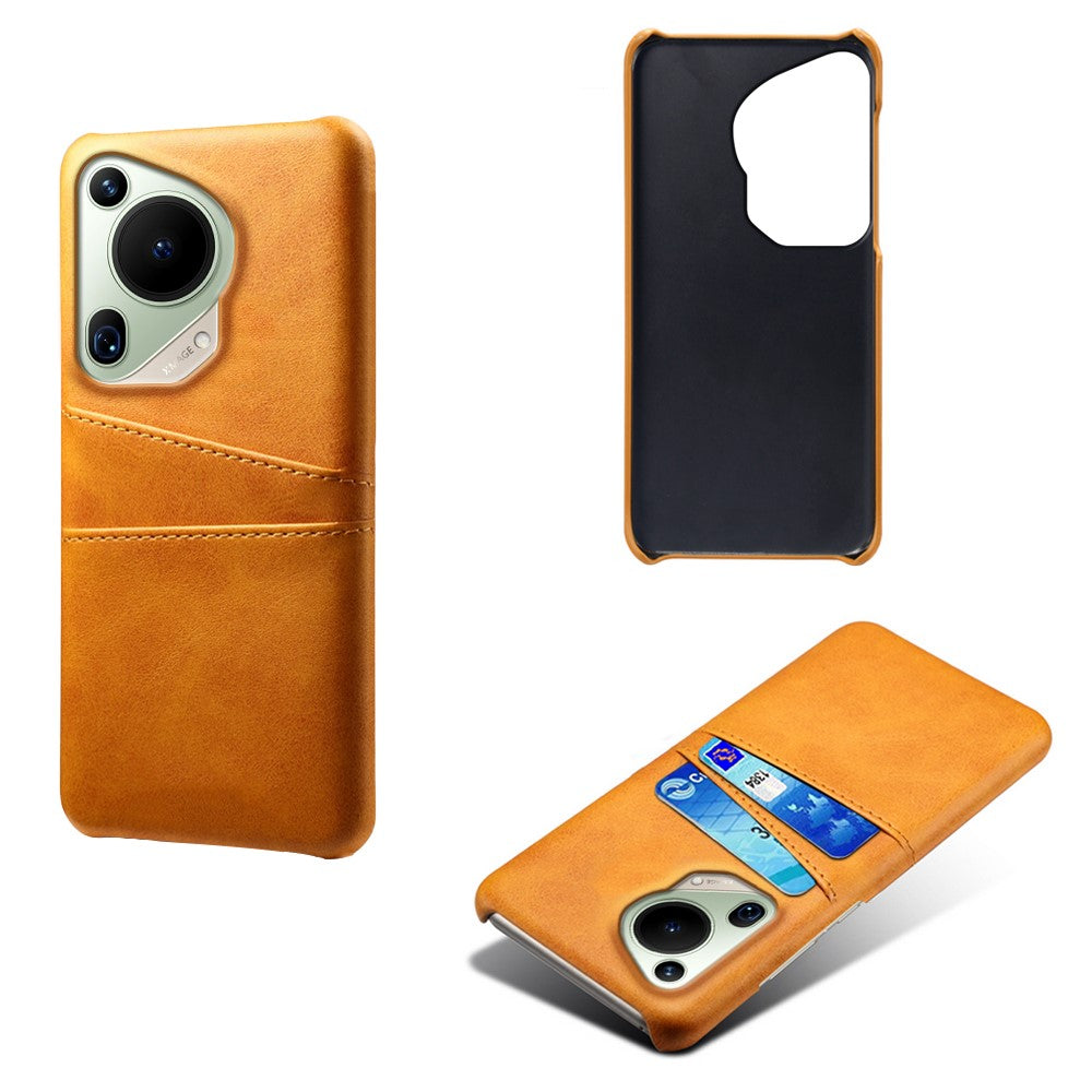 For Huawei Pura 70 Ultra Case with Dual Card Slots PU Leather + Hard PC Shell Ultra Thin