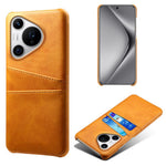 For Huawei Pura 70 Pro / Pura 70 Pro+ Case Dual Card Holder Leather+PC Phone Cover