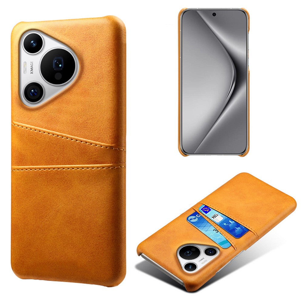 For Huawei Pura 70 Pro / Pura 70 Pro+ Case Dual Card Holder Leather+PC Phone Cover