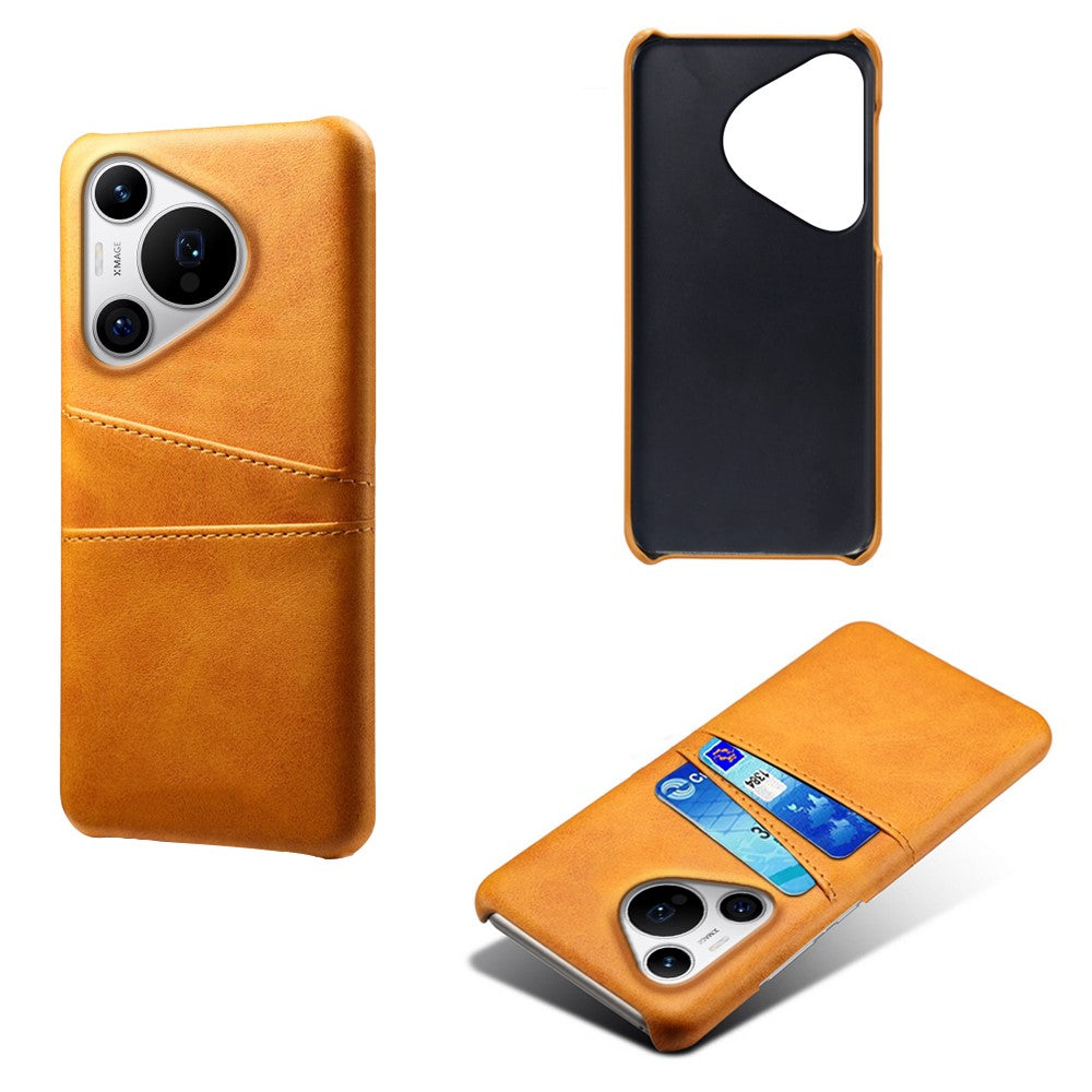 For Huawei Pura 70 Pro / Pura 70 Pro+ Case Dual Card Holder Leather+PC Phone Cover
