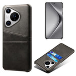 For Huawei Pura 70 Pro / Pura 70 Pro+ Case Dual Card Holder Leather+PC Phone Cover