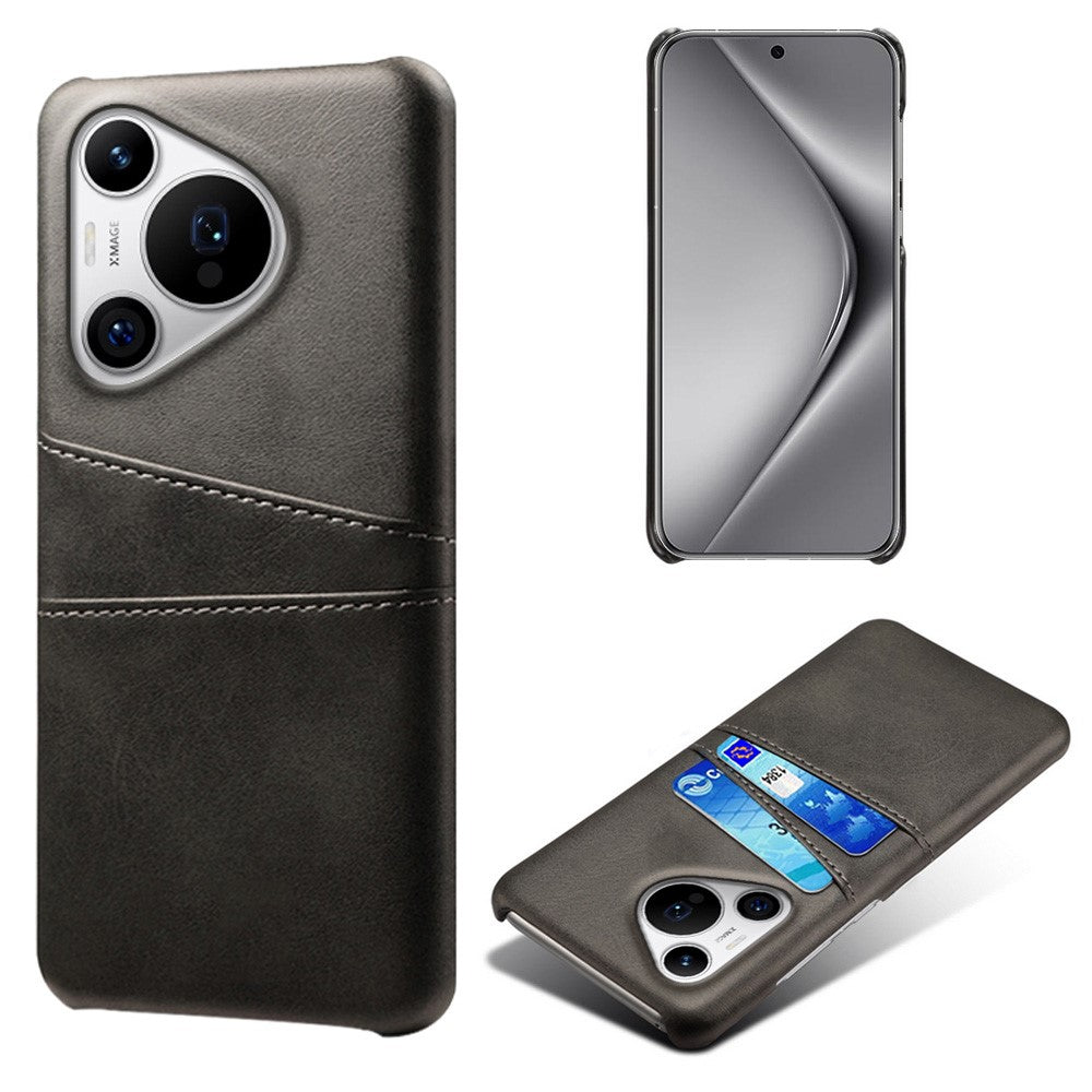 For Huawei Pura 70 Pro / Pura 70 Pro+ Case Dual Card Holder Leather+PC Phone Cover