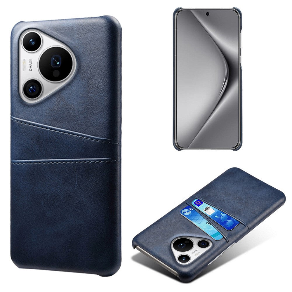 For Huawei Pura 70 Pro / Pura 70 Pro+ Case Dual Card Holder Leather+PC Phone Cover