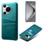 For Huawei Pura 70 Pro / Pura 70 Pro+ Case Dual Card Holder Leather+PC Phone Cover