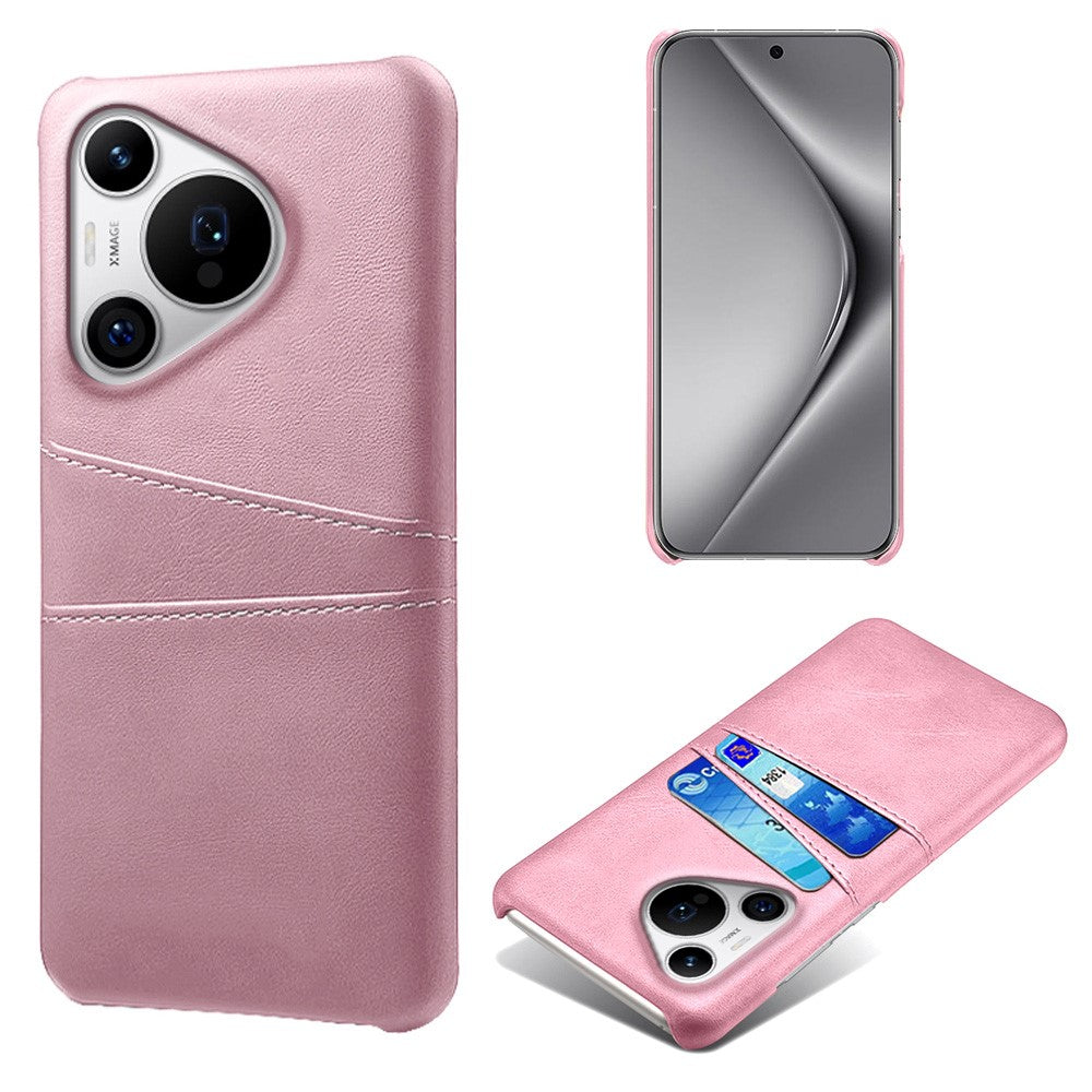 For Huawei Pura 70 Pro / Pura 70 Pro+ Case Dual Card Holder Leather+PC Phone Cover