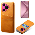 For Huawei Pura 70 Slim Case Card Slots PU+PC Phone Cover