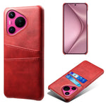For Huawei Pura 70 Slim Case Card Slots PU+PC Phone Cover