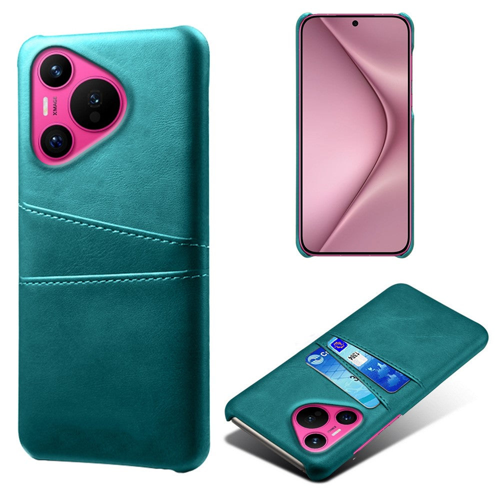 For Huawei Pura 70 Slim Case Card Slots PU+PC Phone Cover