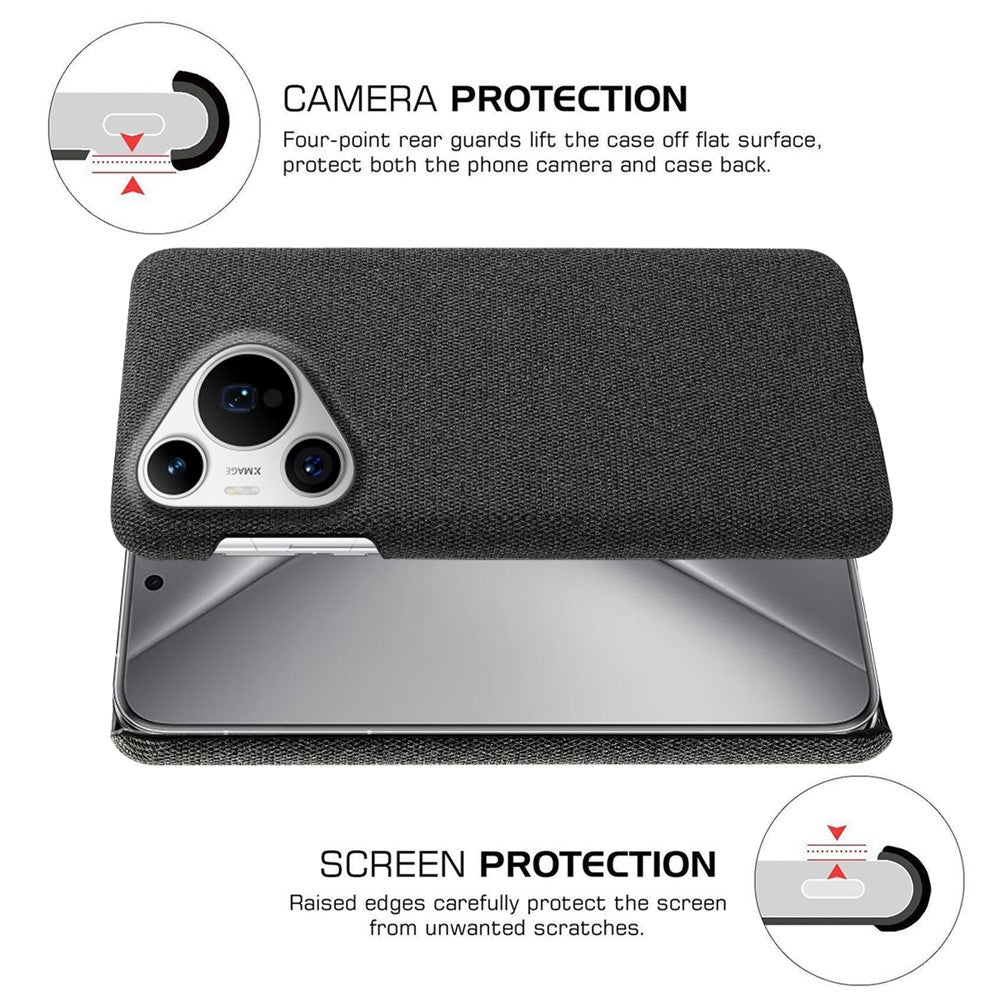 For Huawei Pura 70 Pro / Pura 70 Pro+ Case Cloth+PC Hard Phone Cover