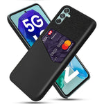 Til Samsung Galaxy M55 5G / C55 5G / F55 5G Etui i hård PC med kortlomme